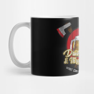 Axe Throwing drinking beer what can go wrong Mug